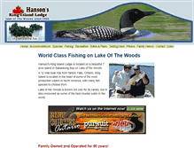 Tablet Screenshot of kingislandlodge.com
